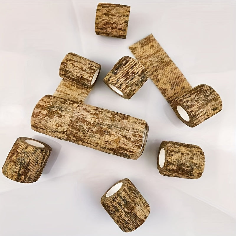 6 12pcs Self Adhesive Bandage Camouflage Tape Wrap 5cmx4 5m