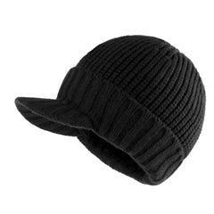 Striped Knitted Baseball Cap Winter Outdoor Hat