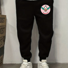 Cartoon Print Men's Sweatpants Casual Jogger Pants Pockets
