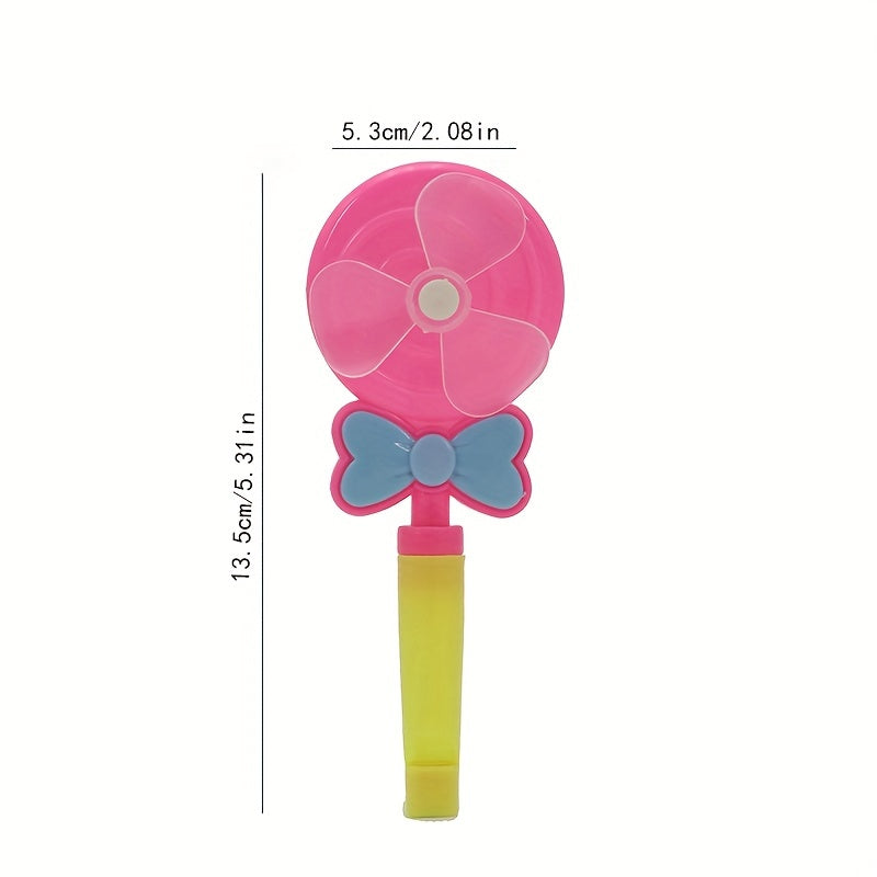 4pcs Mini Whistle Lollipop Windmill Creative Toys for Children's Party