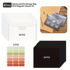 Stamp And Die Storage Bag Magnetic Sheets Organizer Scrapbooking Card Making