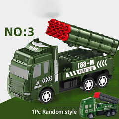 Pull Back Military Armored Car Toy Rocket Car