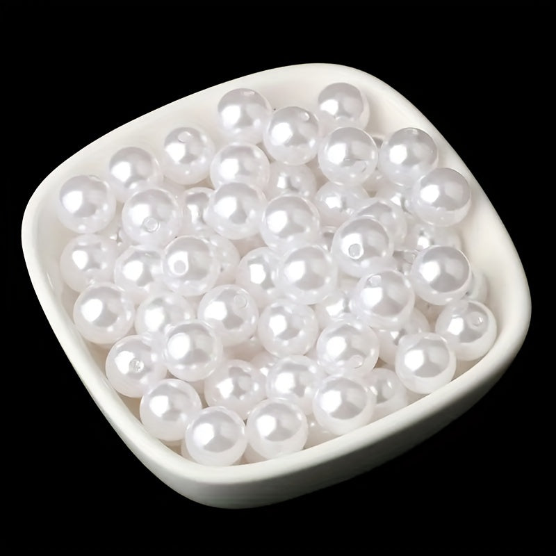 2000pcs Gorgeous & Beige Pearl Beads 6 8 10 12mm DIY Bracelet Necklace Hairpin