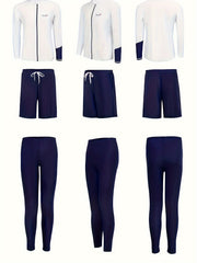 Men's Quick Drying Diving Suit Long Sleeve Jacket and Shorts Wetsuit