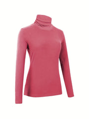 Women's Turtleneck Thermal Underwear Plush Top
