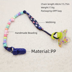 Soothing Pacifier with Anti-drop Chain and Bracelet