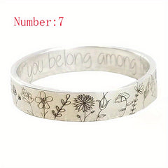 Vintage Craft Rustic Small Flowers 6mm Dandelion Ring