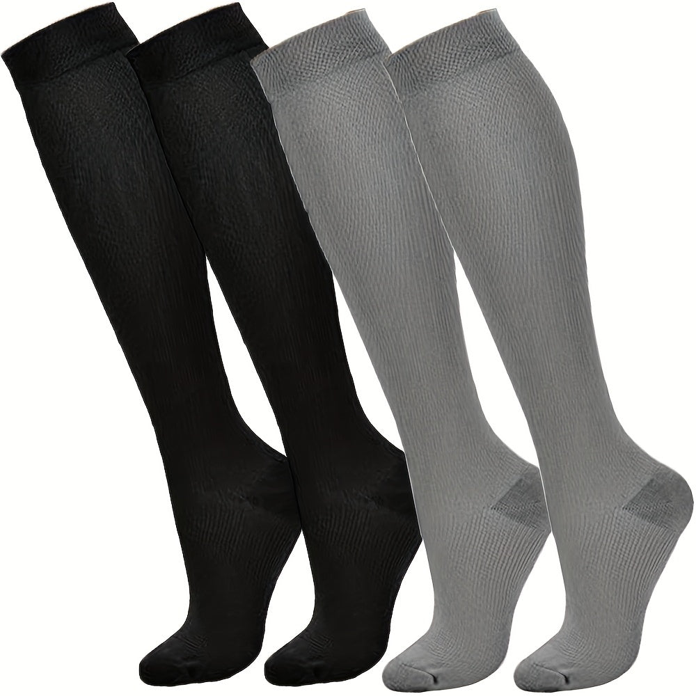 4 Pairs Copper Compression Socks Improve Circulation Reduce Swelling Relief Pain