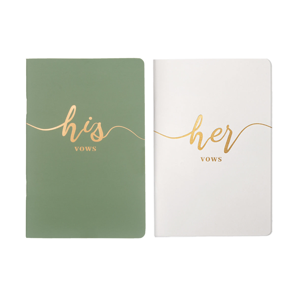 2pcs Vow Books Wedding Bride And Groom 15 X 10 Navy Wedding Supplies