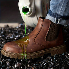 Steel Toe Work Boots Wear-resistant Safety Shoes Industrial Construction