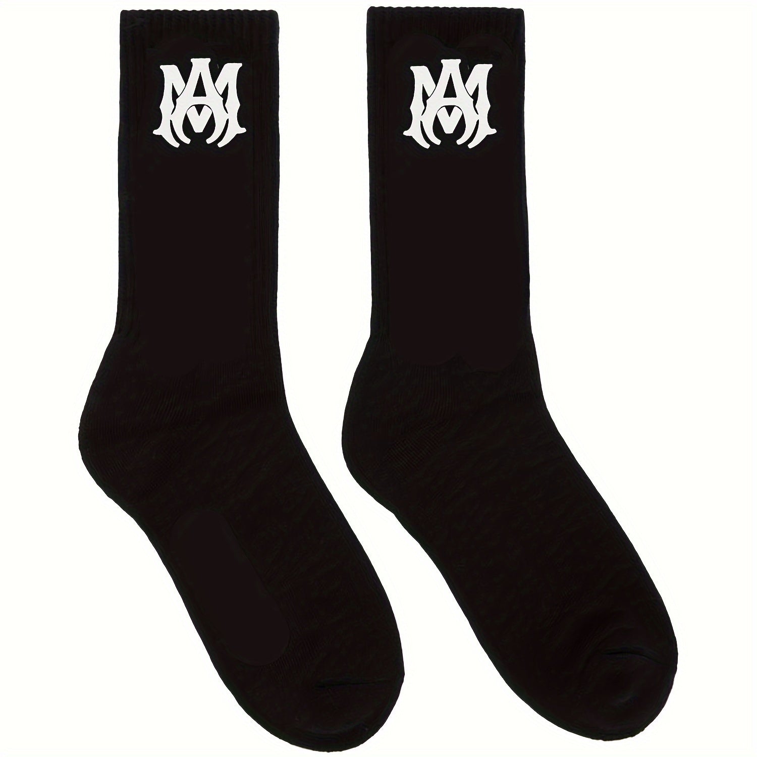 2 Pairs Cotton Crew Socks for Men Women