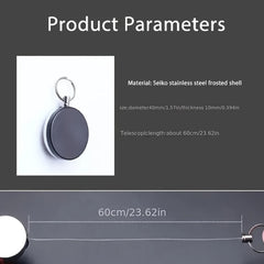 2pcs Retractable Keyring Wire Rope Portable Sports Keychain