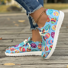 Pattern Flat Skate Shoes Breathable Lightweight Sneakers