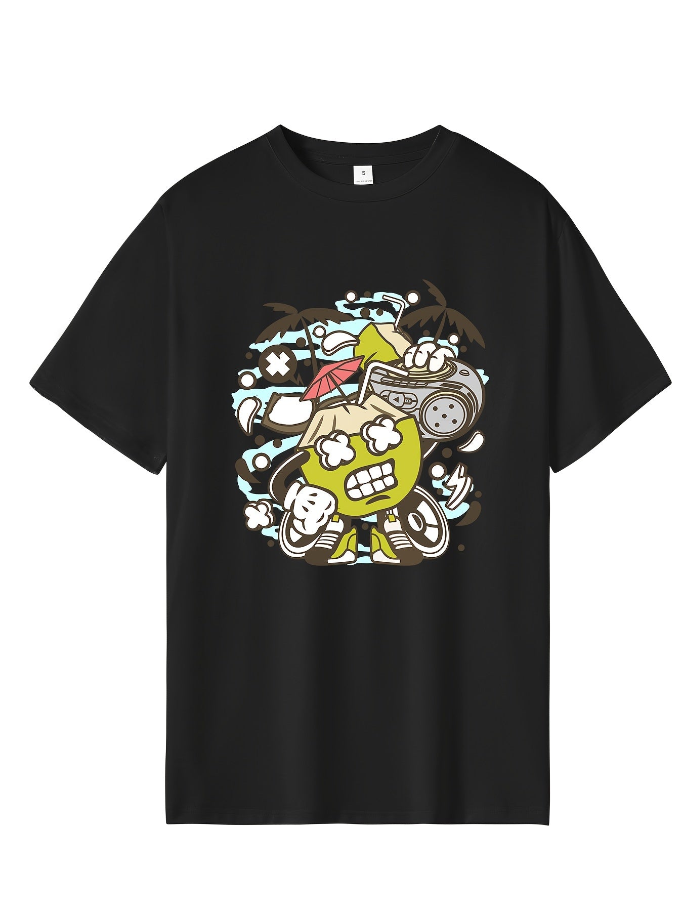 Men's Hip Pop Coconut Print Tee