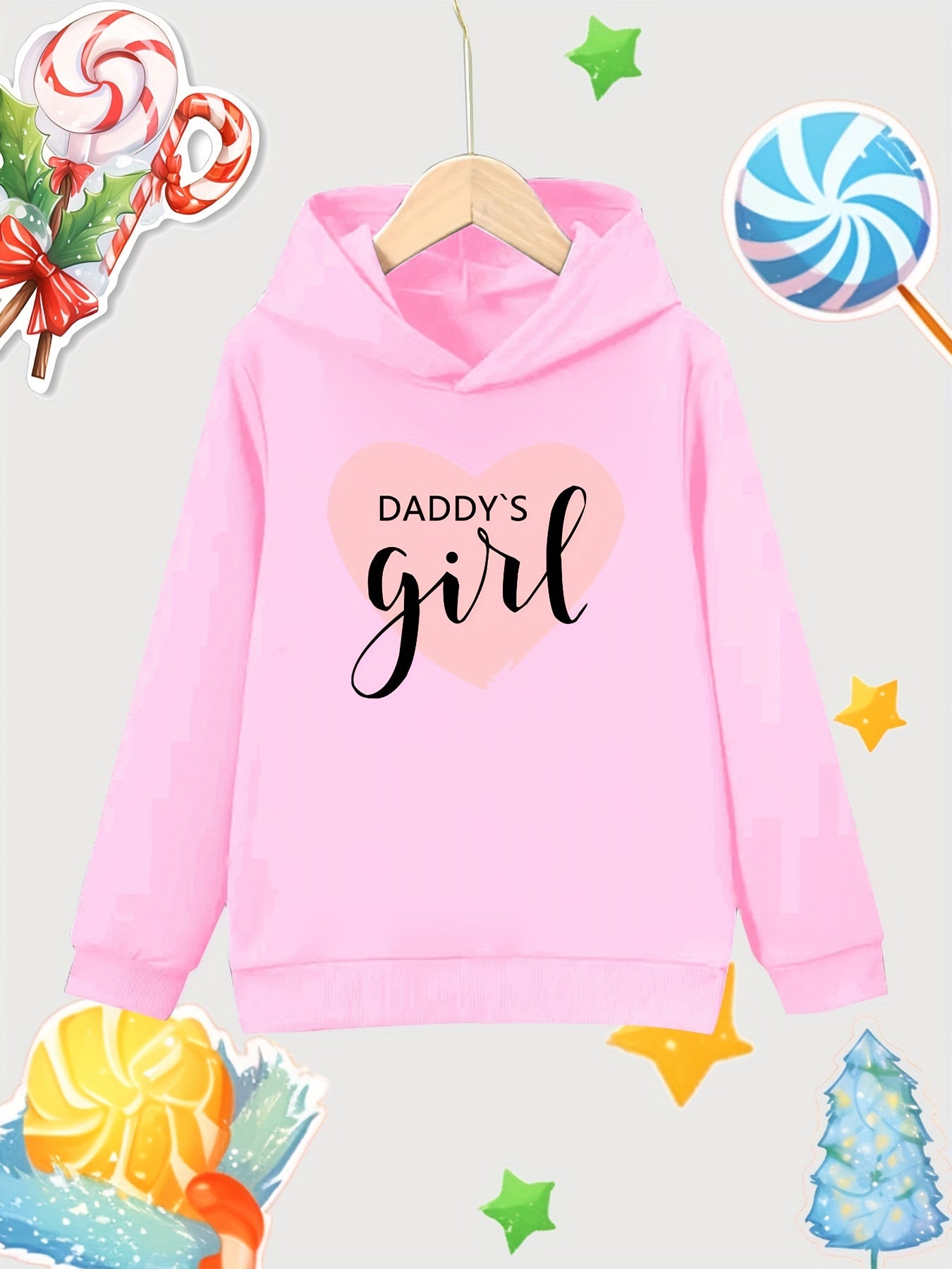 Girl's Cotton Hoodie Active Breathable Sweatshirt
