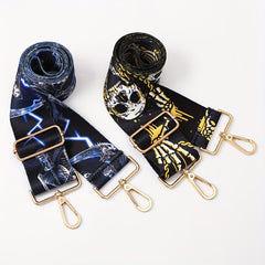 Ghost Skull Horror Purse Strap Wide Adjustable Bag Shoulder Replacement