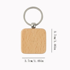 Wooden Key Ring Manufacturer Beech Primary Keychain Craft Small Gift
