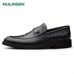 Men's Almond Toe Loafer Shoes Comfy Slip On Shoes Spring Summer