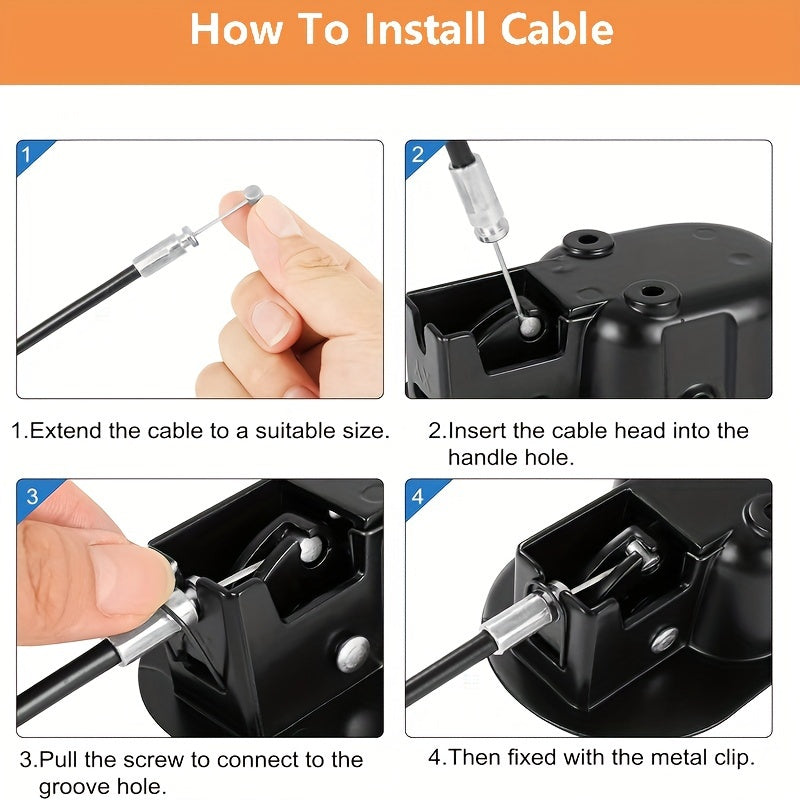 2 Sets Folding Sofa/Recliner Replacement Handle with Cable Repair