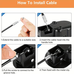 2 Sets Folding Sofa/Recliner Replacement Handle with Cable Repair