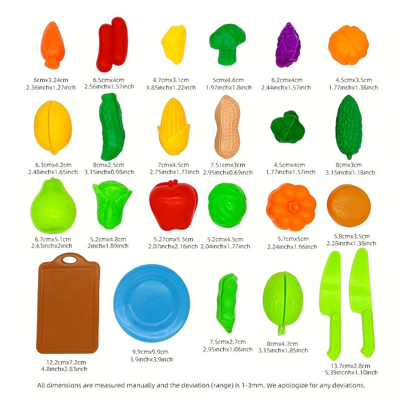 24pcs Puzzle Kitchen Fruit Slicing Fun Toys for Kids