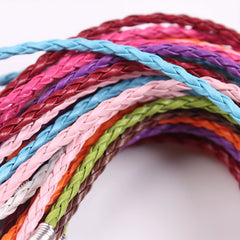 Mixed Leather Lace Braided Bracelet Rope DIY Jewelry Handicraft