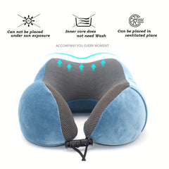 Memory Foam U Shape Pillow for Travel Office Neck Support