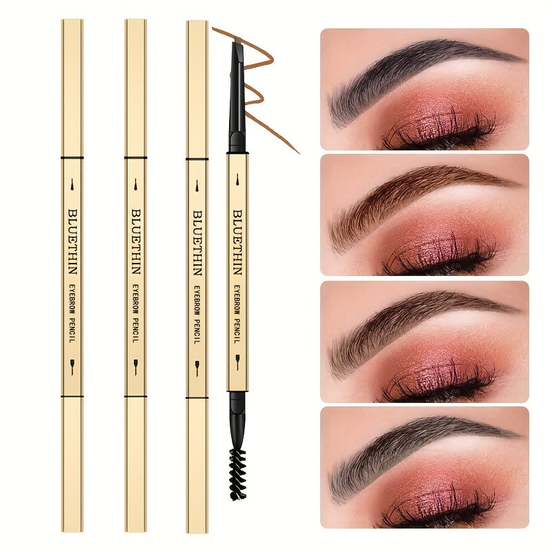 Triangle Eyebrow Pencil Gray Brown Flaxen Golden
