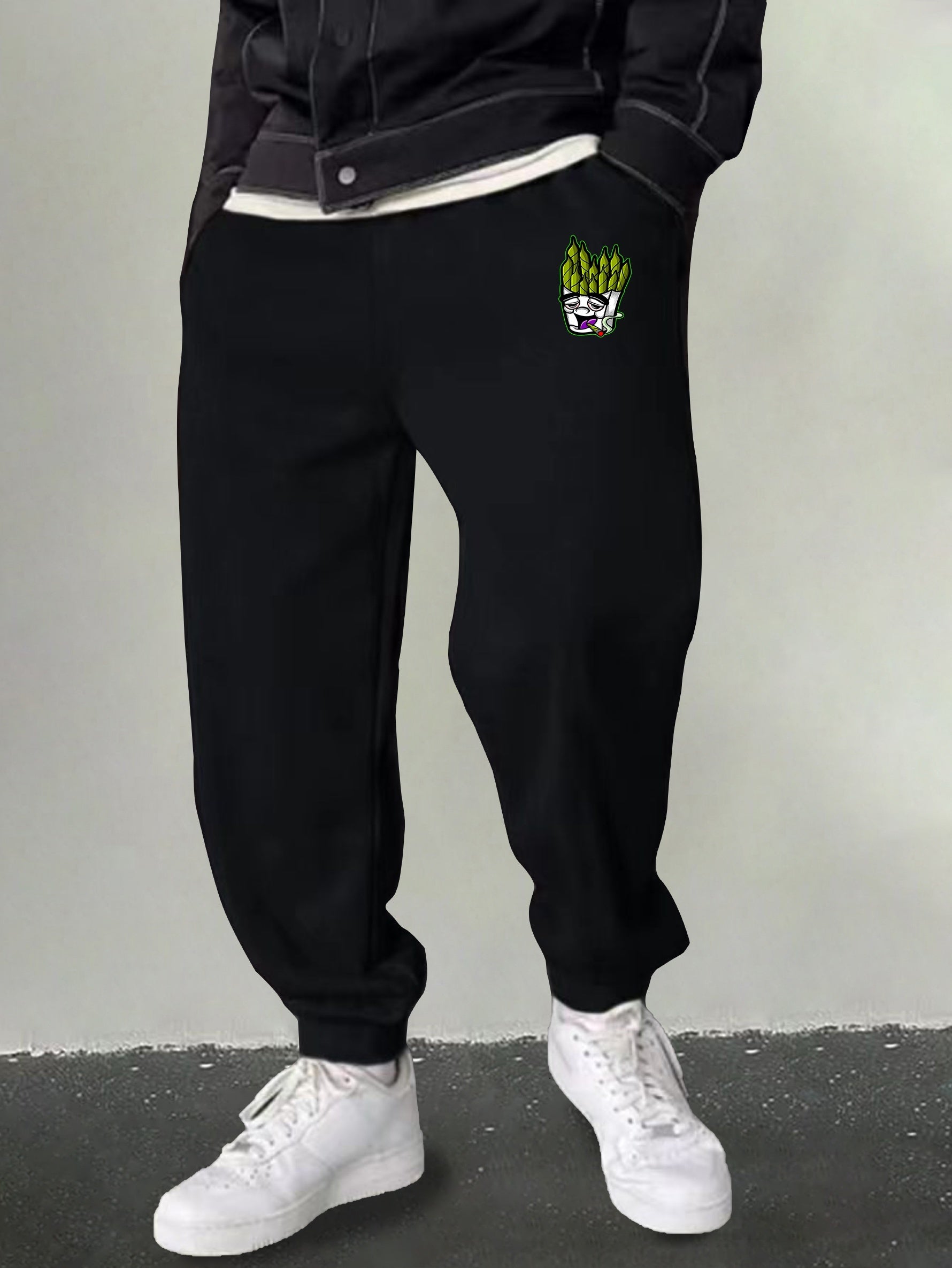 Men's Cartoon Graphic Sweatpants Loose Joggers