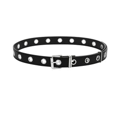 Eyelet Strap Punk Belt For Jeans Pants