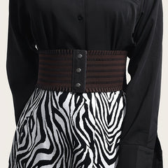 Women's Stretchy Dress Belts Elastic Corset Waistband