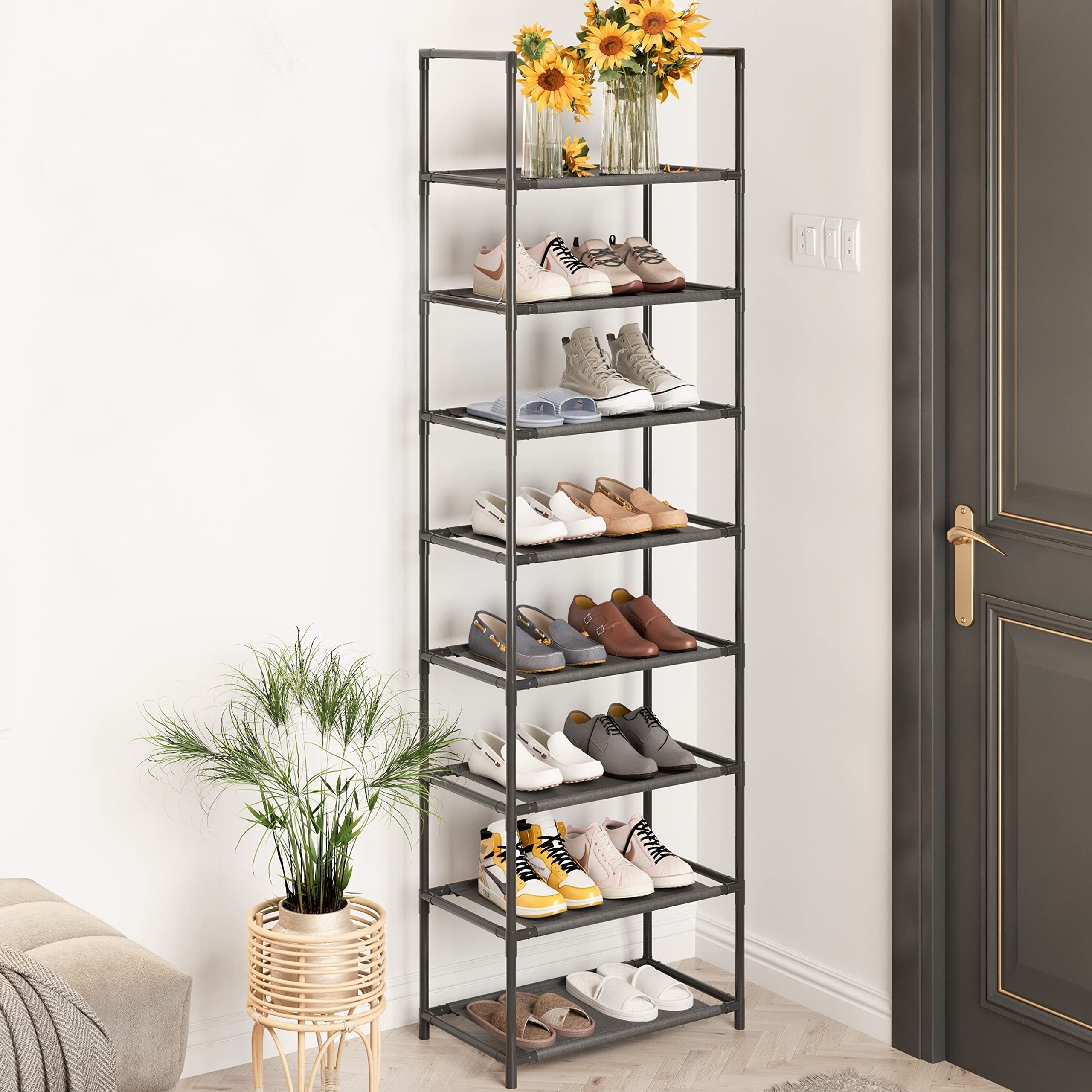 1pc Shoe Rack Standing Shoe Storage for Bedroom Hallway Office Home