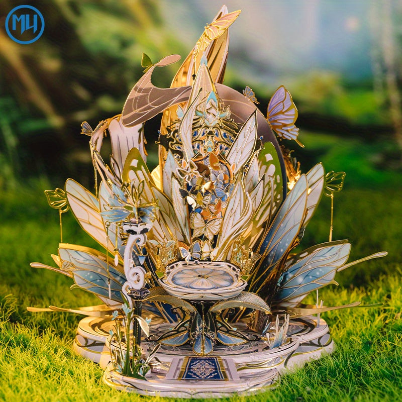MU 3D Metal Puzzle Kit Angel Story Princess & Elf Series with Stand DIY Model Se