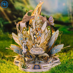 MU 3D Metal Puzzle Kit Angel Story Princess & Elf Series with Stand DIY Model Se