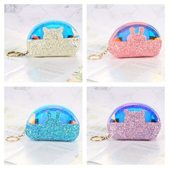 Transparent Sequin Jelly Coin Purse for Girls