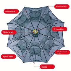 Collapsible Fishing Net - Catch More Fish & Crustaceans