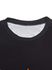 Men's American Flag Letter Print T-shirt Casual Comfy Crew Neck