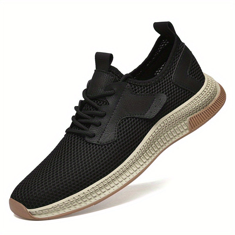 Men's Breathable Slip-On Sneakers with Shoelaces