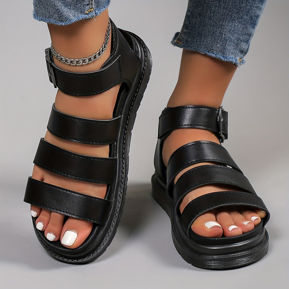 Women's Platform Sandals Casual Summer Shoes Comfortable Open Toe Sandals