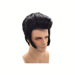 Men's Short Hair Cosplay Wig Christmas Party Head Cover