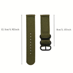 Soft Green Double Layer Nylon Smart Watch Strap