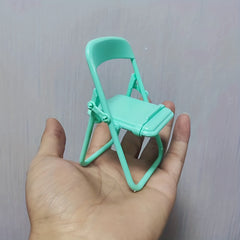 Mini Phone Stand Cute Cartoon Folding Chair Shape Table Phone Bracket