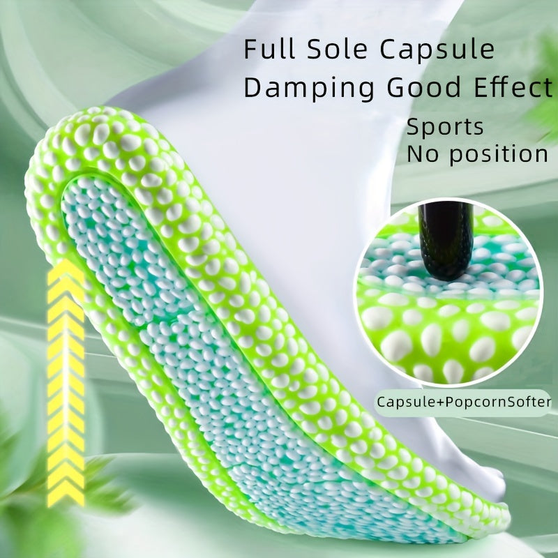 Upgraded Shock Absorption Insoles High Elastic Running Sneaker Pads