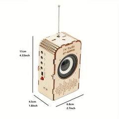 Educational Science DIY Radio Kit, Light Yellow Plywood