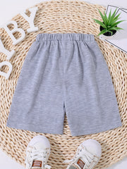 Boys Casual Shorts Drawstring Waist Pockets Summer Kids Clothes