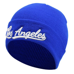 Men's Embroidered Wool Knit Hat
