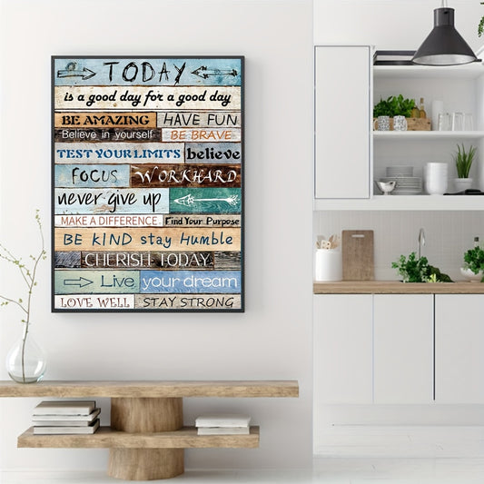 Inspirational Quote Canvas Painting Poster Prints - Home Wall Decoration