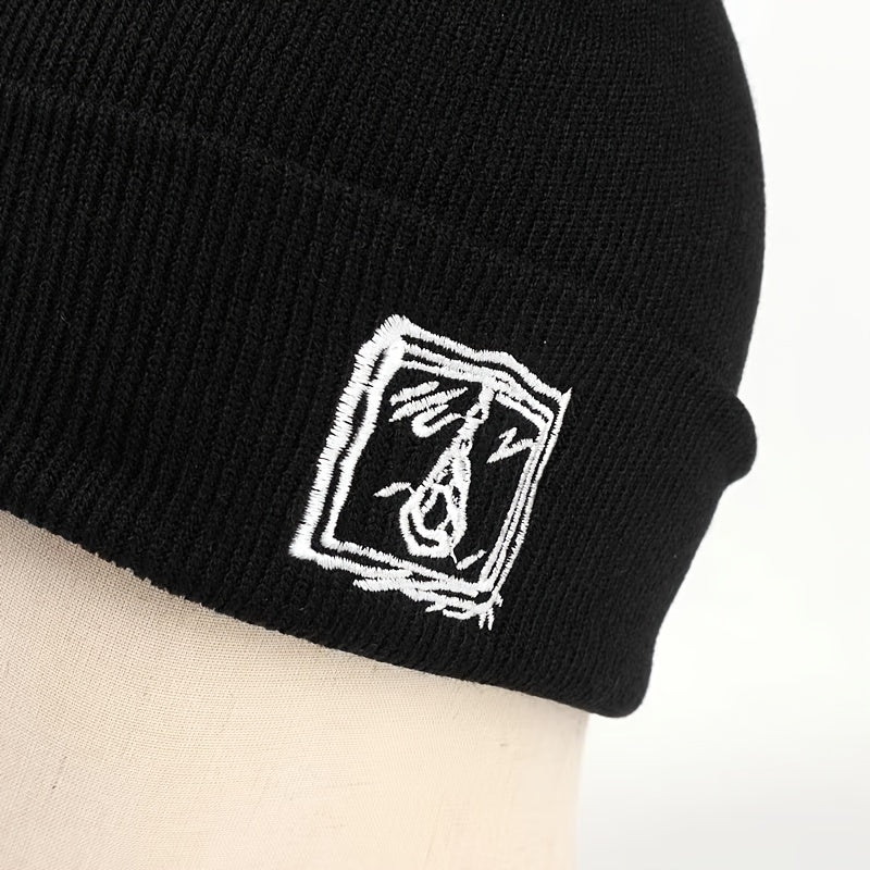 Men's Casual Knit Sports Warm Embroidered Beanie