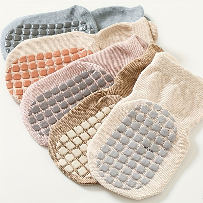 2pairs Baby Girls Kids Floor Socks Comfy Non slip Bottom Trampoline Socks
