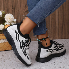 Women's Breathable Running Shoes Lace up Casual Sneakers